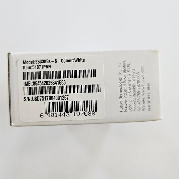 NIB Huawei Mobile WiFi E5330Bs-6 Portable 3G Wi-Fi Hotspot Router in White - Picture 4 of 6